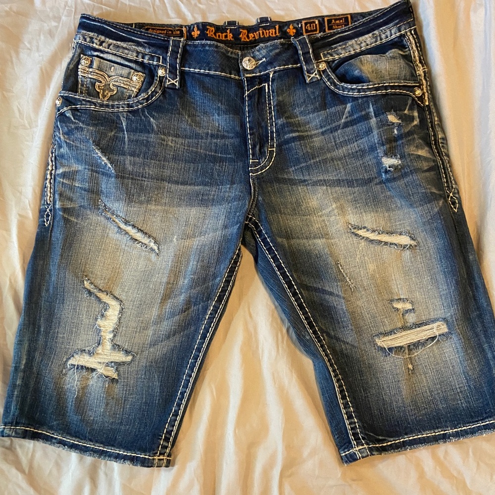 Mens Rock Revival shorts